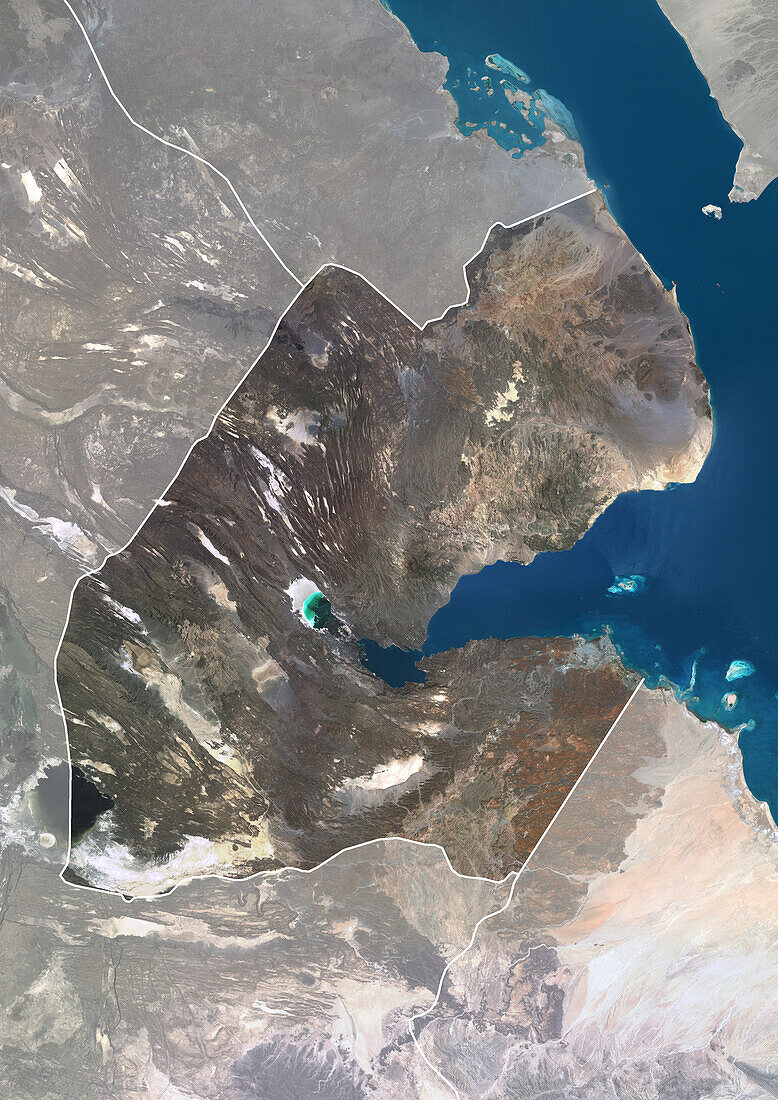 Djibouti, satellite image