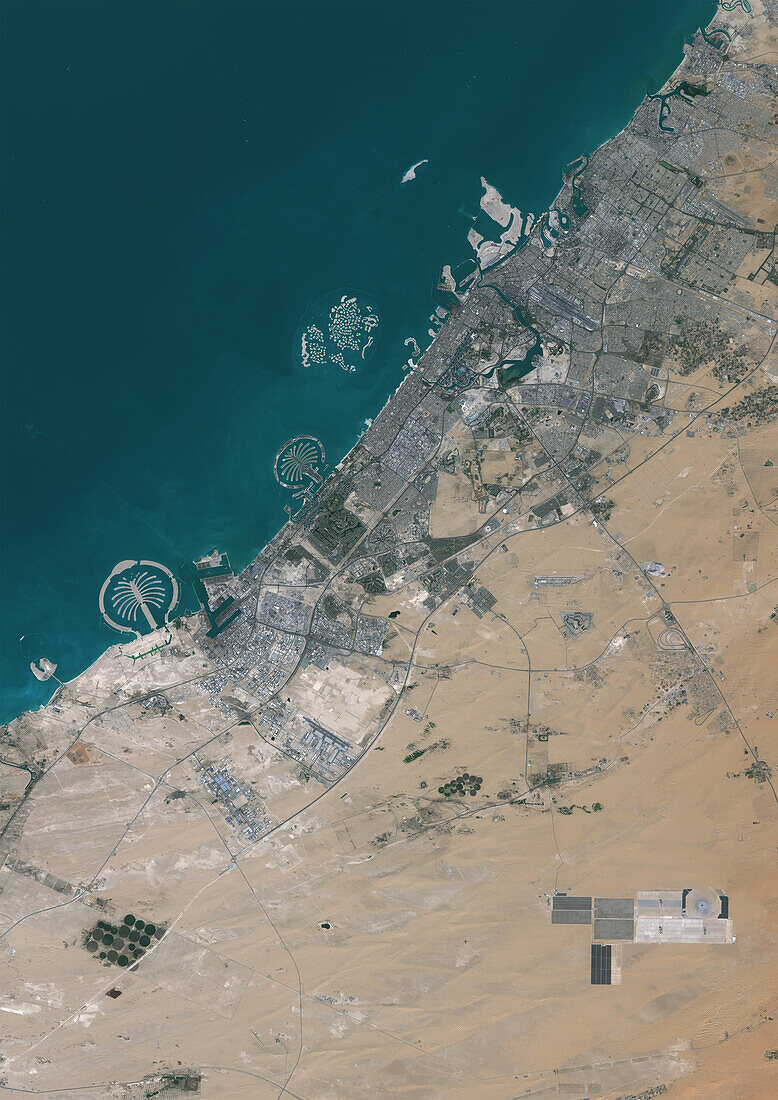 Dubai, satellite image