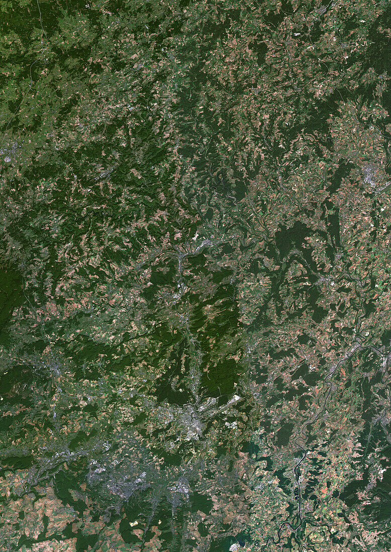 Luxembourg, satellite image