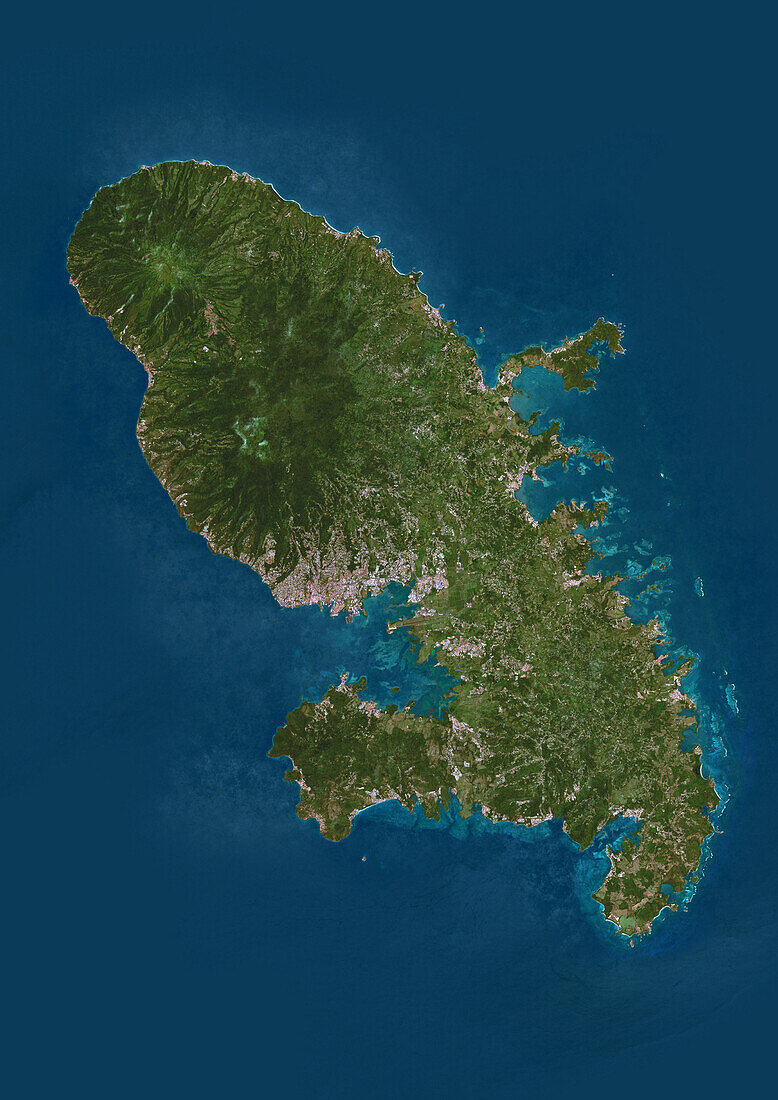 Martinique, satellite image