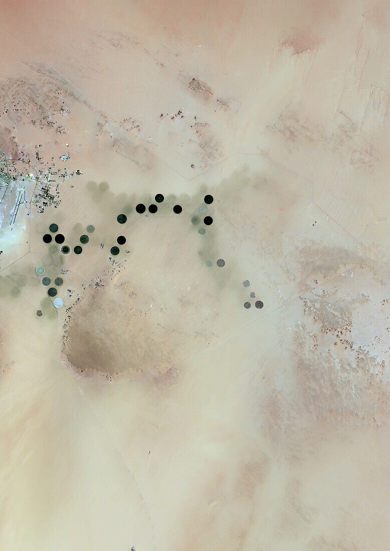 Koufra oasis, Libya, satellite image