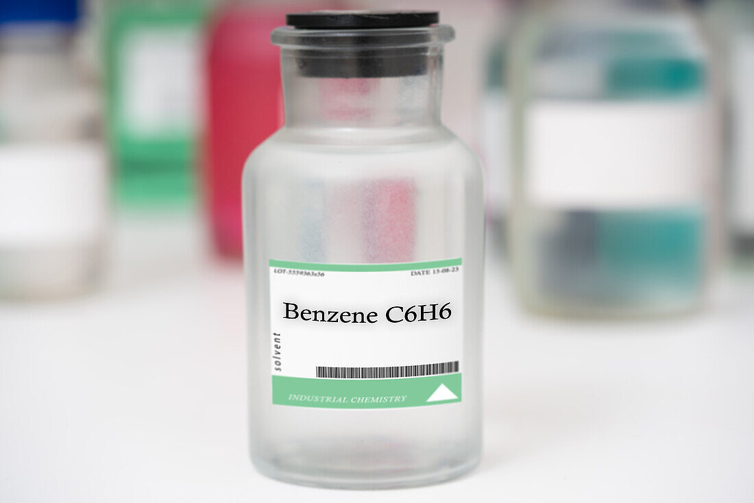 Bottle of benzene
