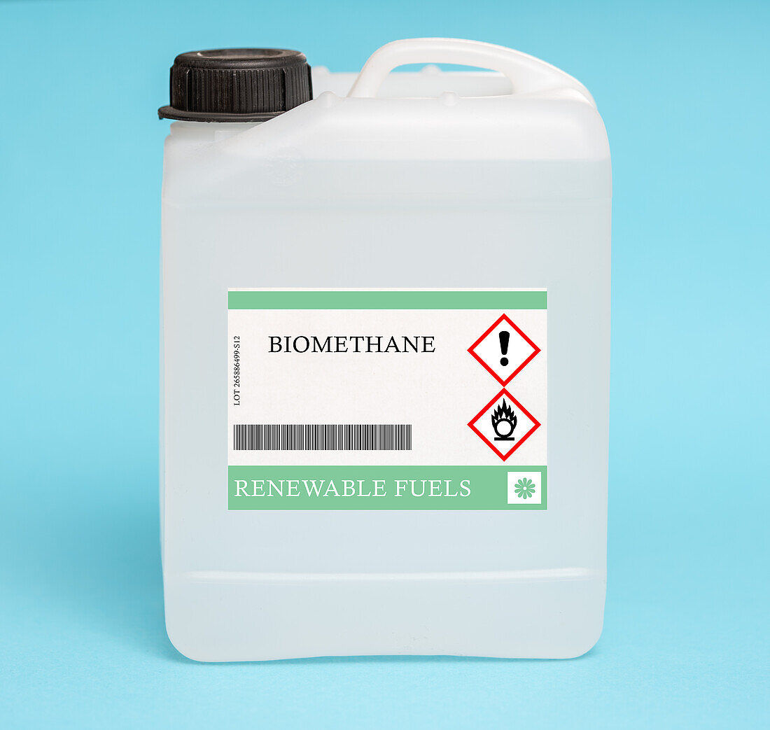Canister of biomethane