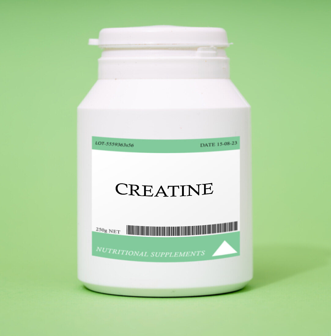 Container of creatine