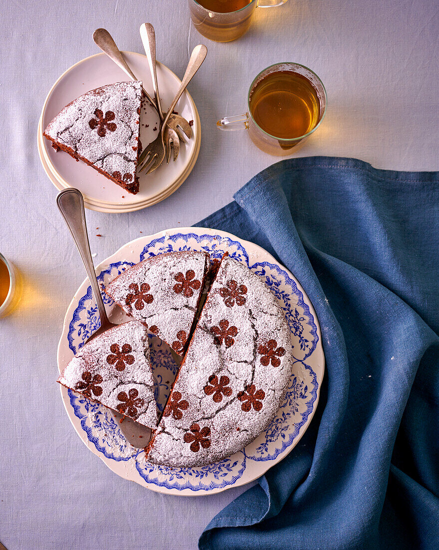 'Reine de Saba' – französischer Schokokuchen mit Mandeln und Rum