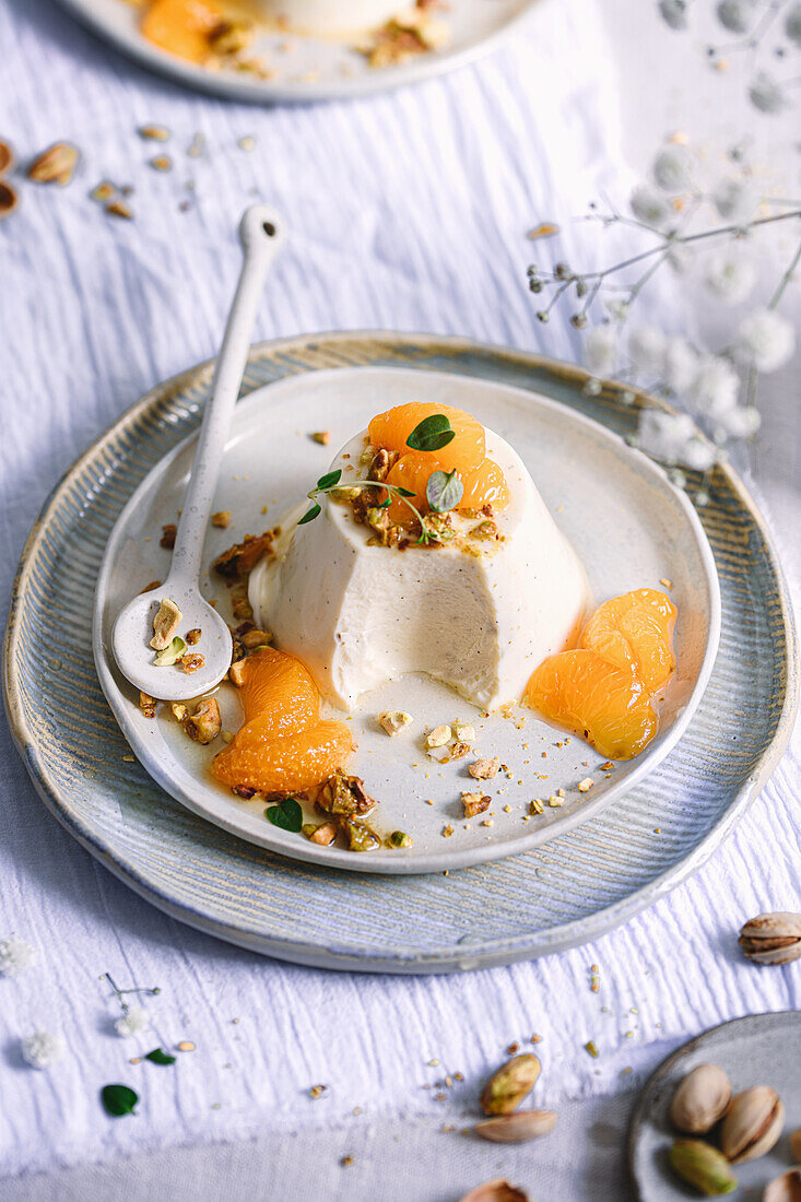 Mandarinen-Panna Cotta