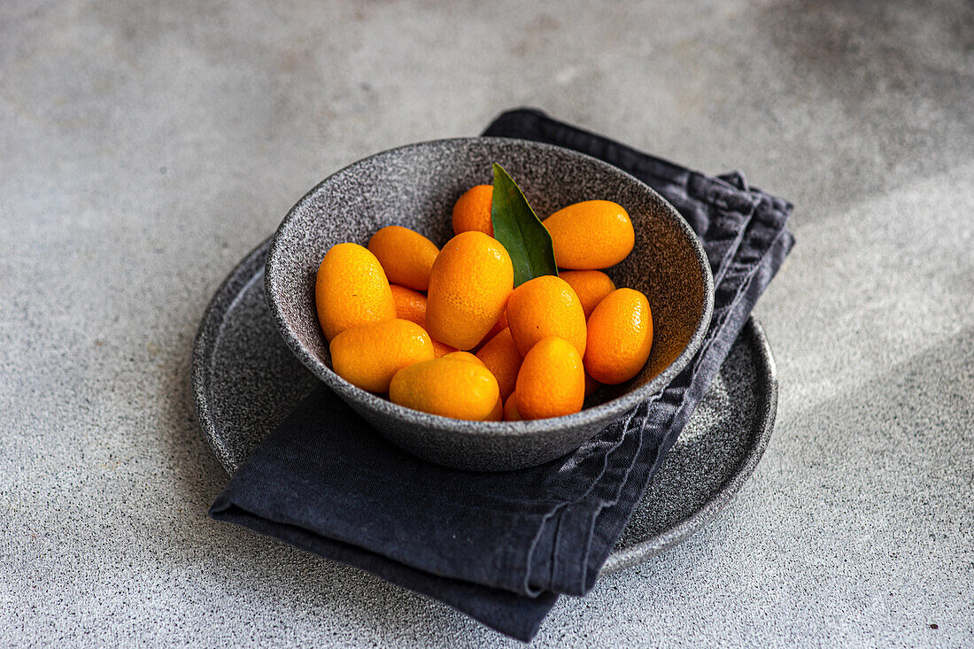 Kumquat in a bowl