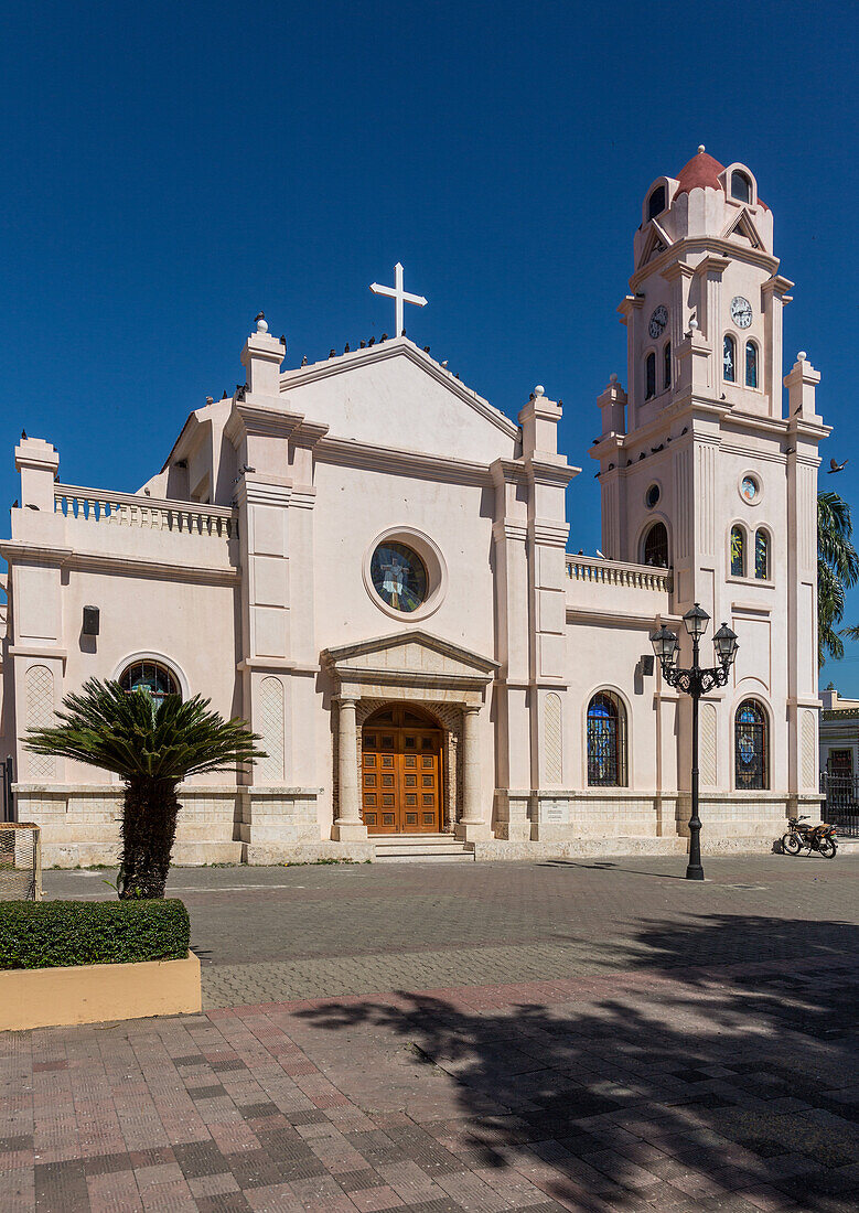 The Catholic Cathedral of Bani, Our Lady of Regla church, in Bani, Dominican Republic.