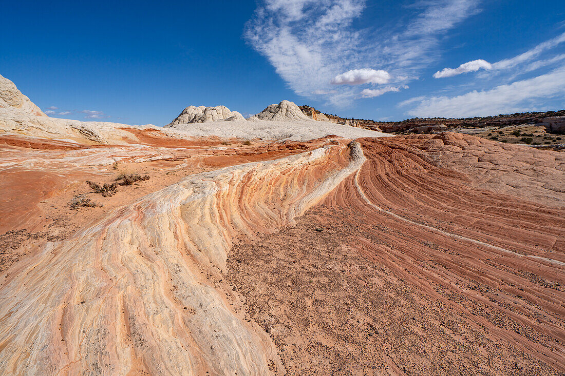 Eroded Navajo sandstone formations in the White Pocket Recreation Area, Vermilion Cliffs National Monument, Arizona.