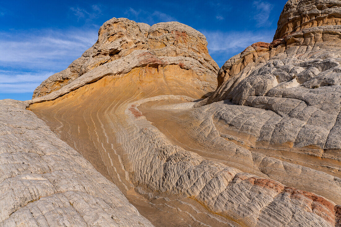 Detail of Lollipop Rock in the White Pocket Recreation Area, Vermilion Cliffs National Monument, Arizona.