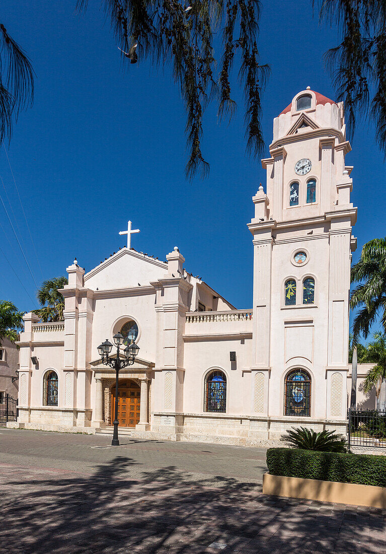The Catholic Cathedral of Bani, Our Lady of Regla church, in Bani, Dominican Republic.