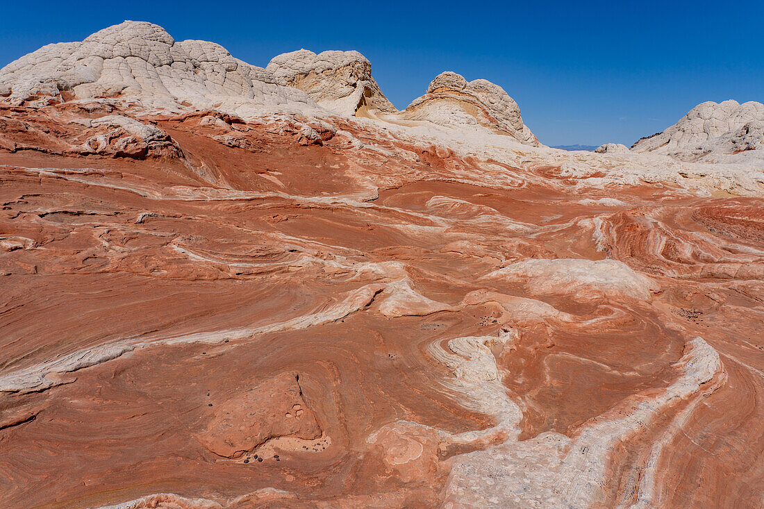 Eroded Navajo sandstone formations in the White Pocket Recreation Area, Vermilion Cliffs National Monument, Arizona.