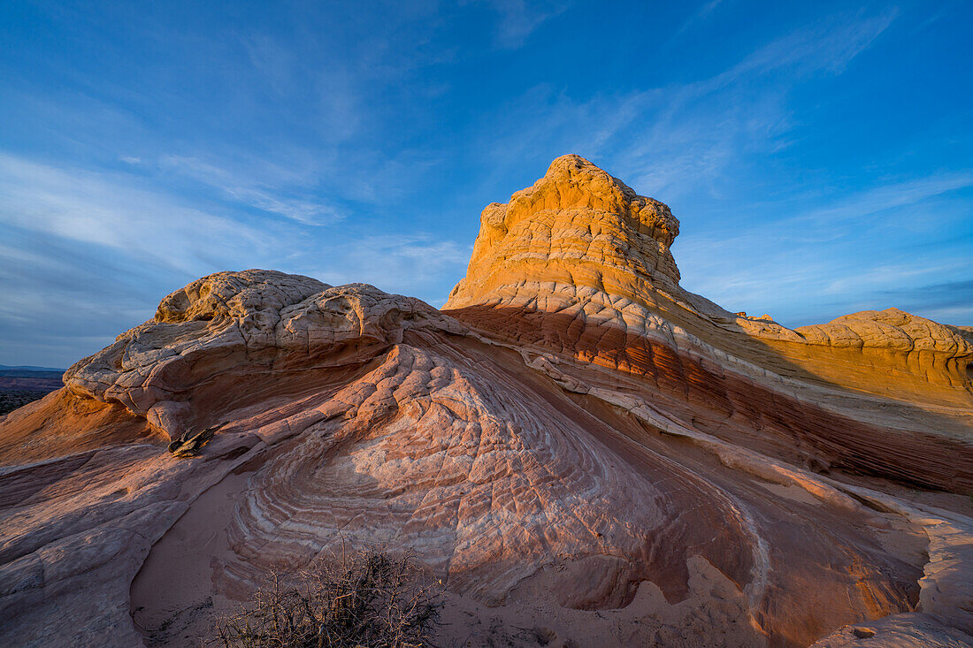 Lollipop Rock, eine Sandsteinformation in der White Pocket Recreation Area, Vermilion Cliffs National Monument, Arizona