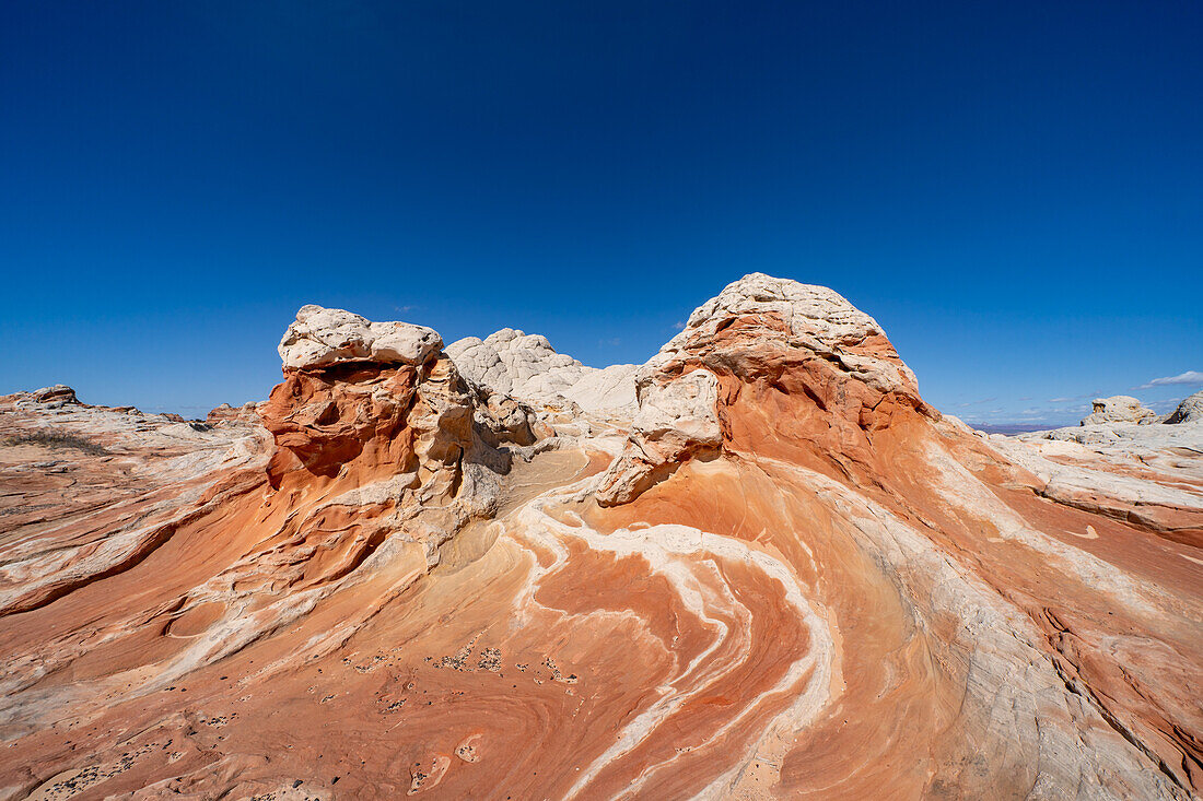 Eroded Navajo sandstone formations in the White Pocket Recreation Area, Vermilion Cliffs National Monument, Arizona.