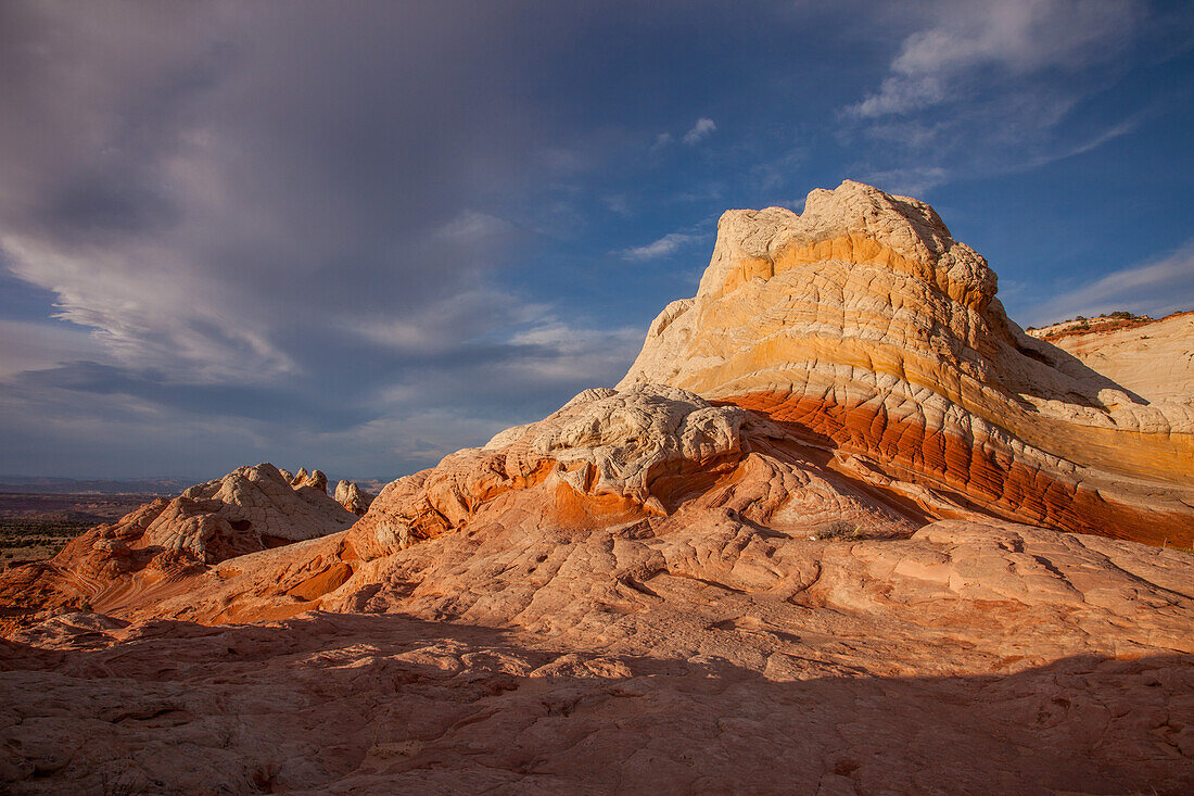 Lollipop Rock, a sandstone formation in the White Pocket Recreation Area, Vermilion Cliffs National Monument, Arizona.