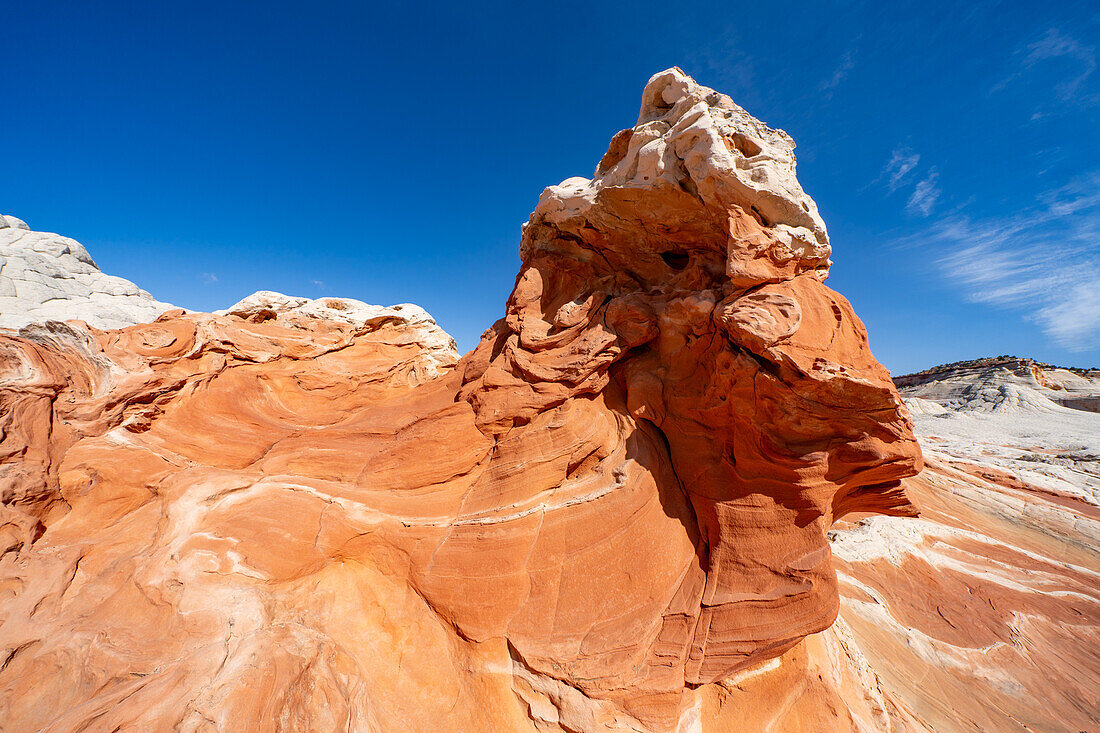 Eroded Navajo sandstone formations in the White Pocket Recreation Area, Vermilion Cliffs National Monument, Arizona.