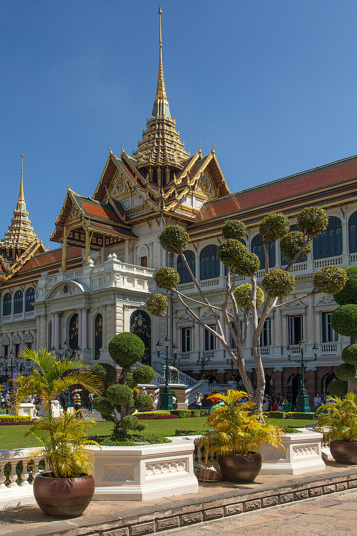 Der Phra Thinang Chakri Maha Prasat im Mittelhof des Großen Palastes in Bangkok, Thailand