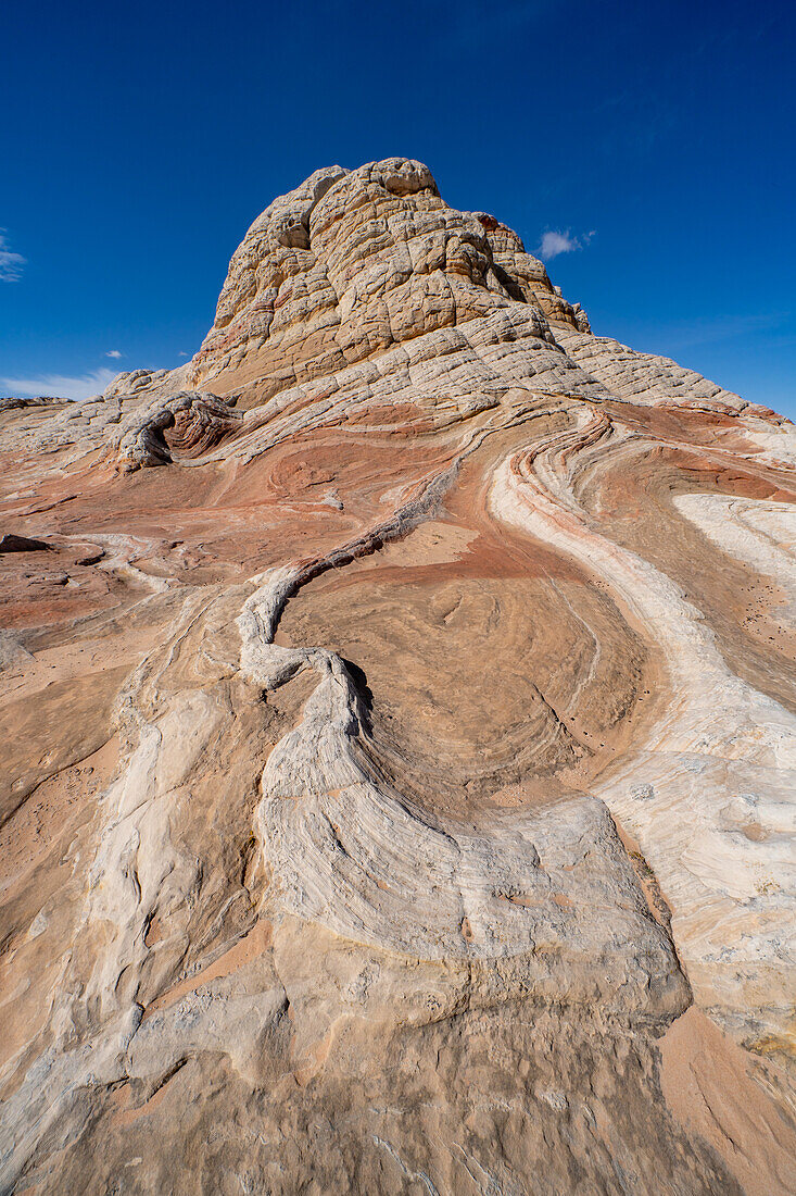 Eroded Navajo sandstone formations in the White Pocket Recreation Area, Vermilion Cliffs National Monument, Arizona.