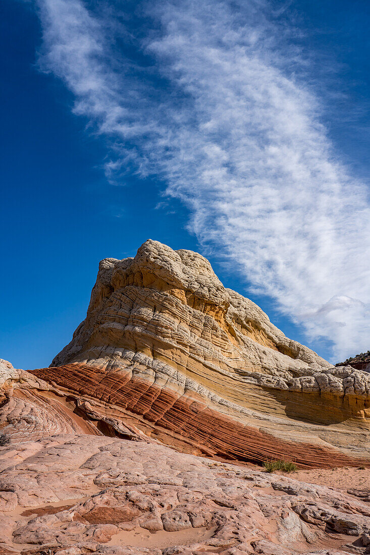 Lollipop Rock, eine Sandsteinformation in der White Pocket Recreation Area, Vermilion Cliffs National Monument, Arizona