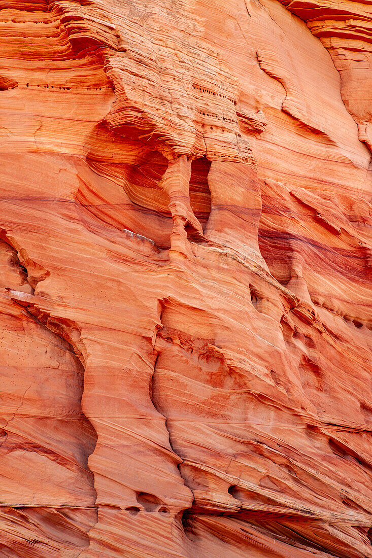 Eroded Navajo sandstone formations in South Coyote Buttes, Vermilion Cliffs National Monument, Arizona.