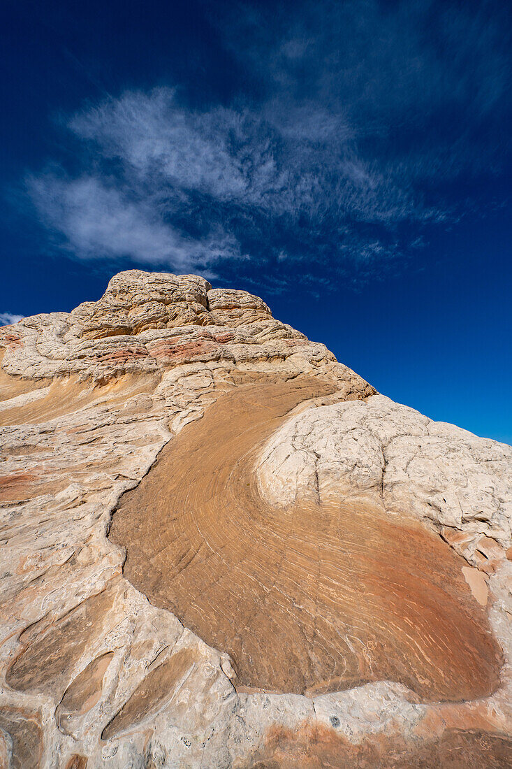 Detail of Lollipop Rock in the White Pocket Recreation Area, Vermilion Cliffs National Monument, Arizona.