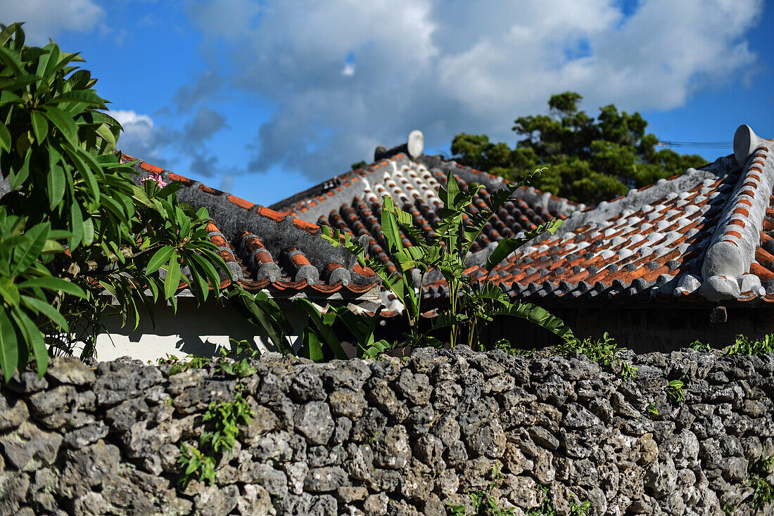 Die Insel Taketomi im Bezirk Yaeyama, Präfektur Okinawa, Japan