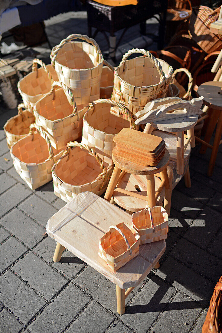 Street Market in Rovaniemi, Lapland, Finland