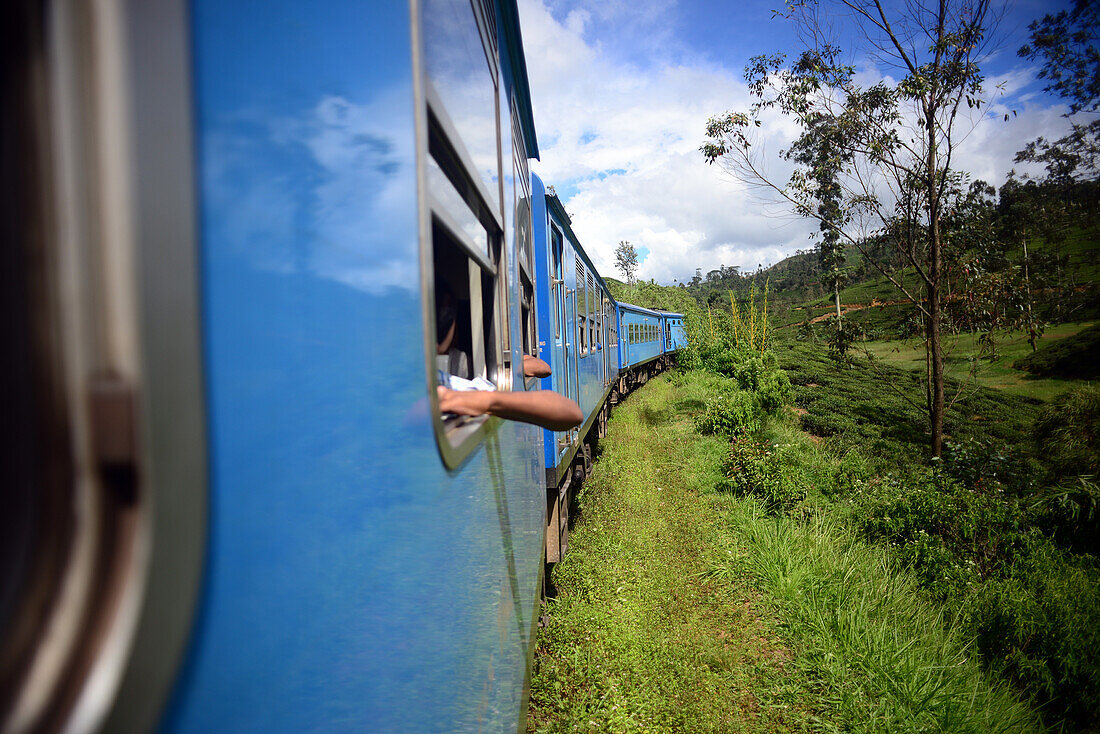 Train ride from Kandy to Nuwara Eliya, Sri Lanka