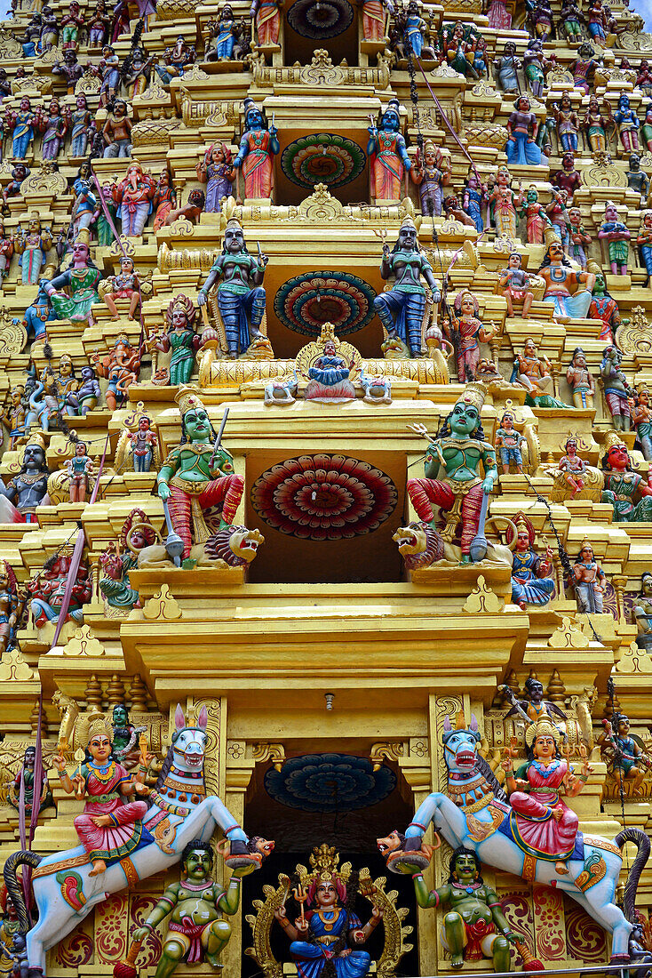 Der Hindu-Tempel Sri Muthumariamman Thevasthanam in Matale, Sri Lanka