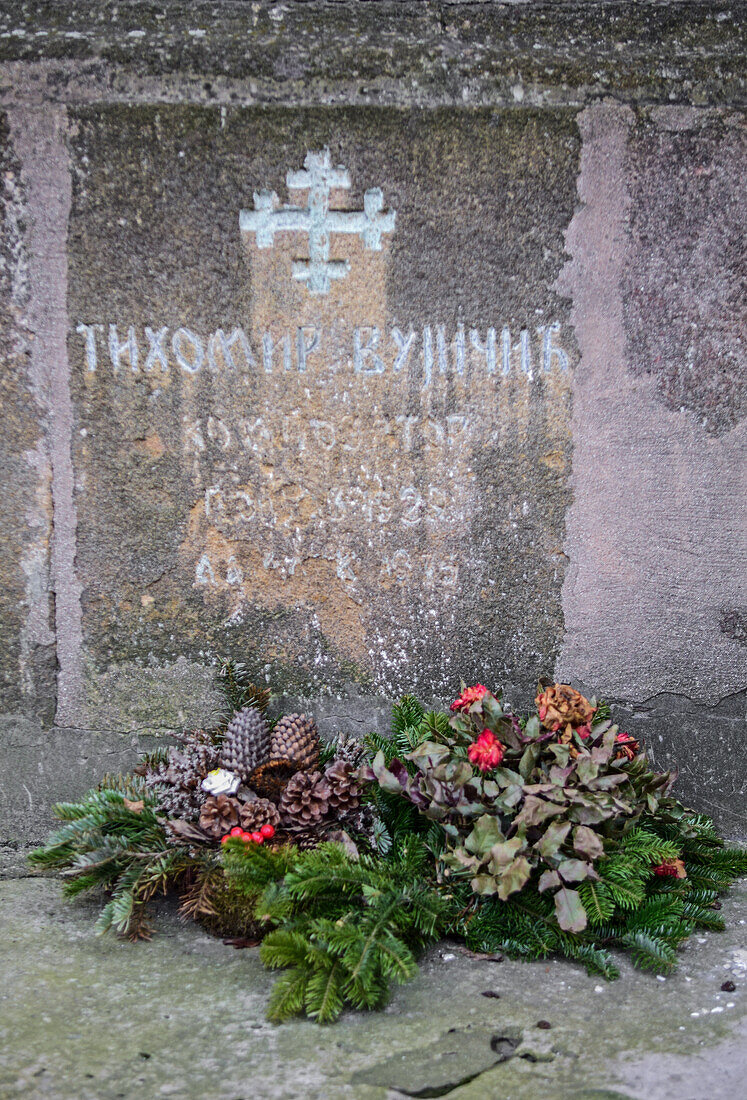 Grab in Szentendre, einer Stadt am Flussufer im Komitat Pest, Ungarn
