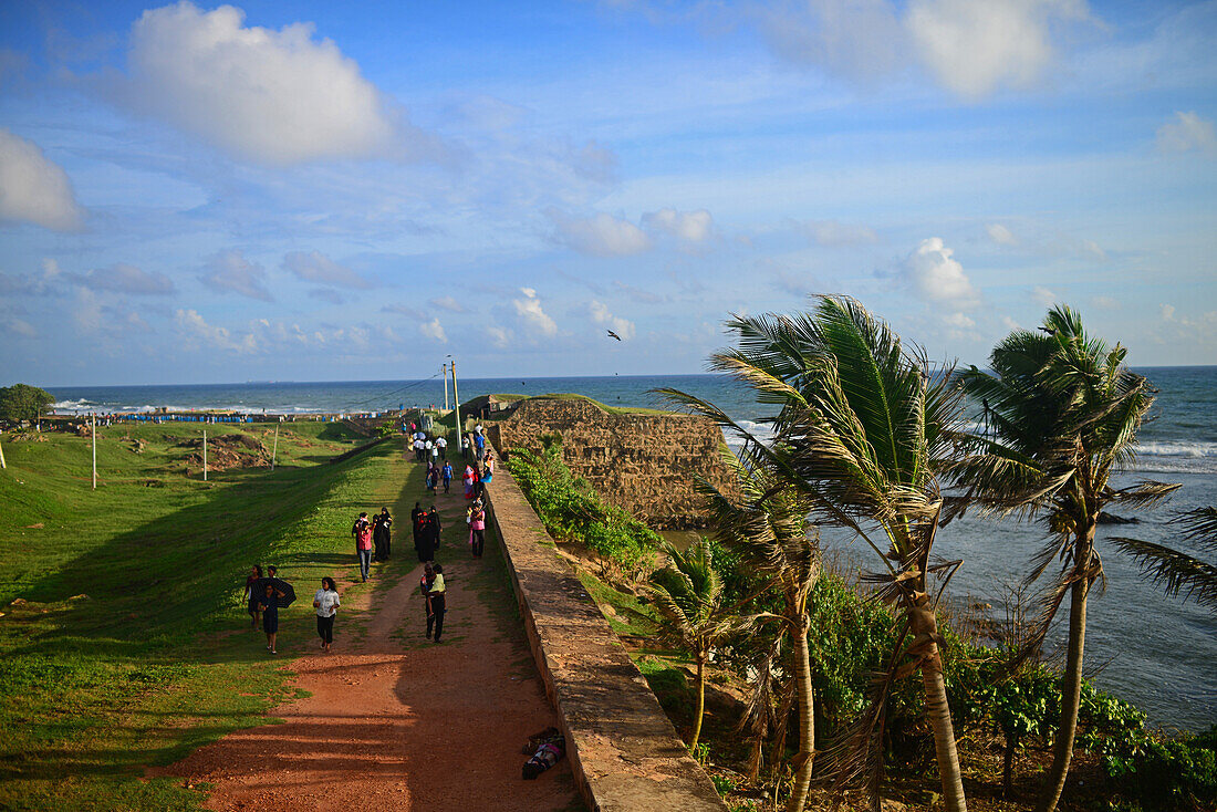 Galle Fort, UNESCO World Heritage Site in the Bay of Galle on southwest coast of Sri Lanka.
