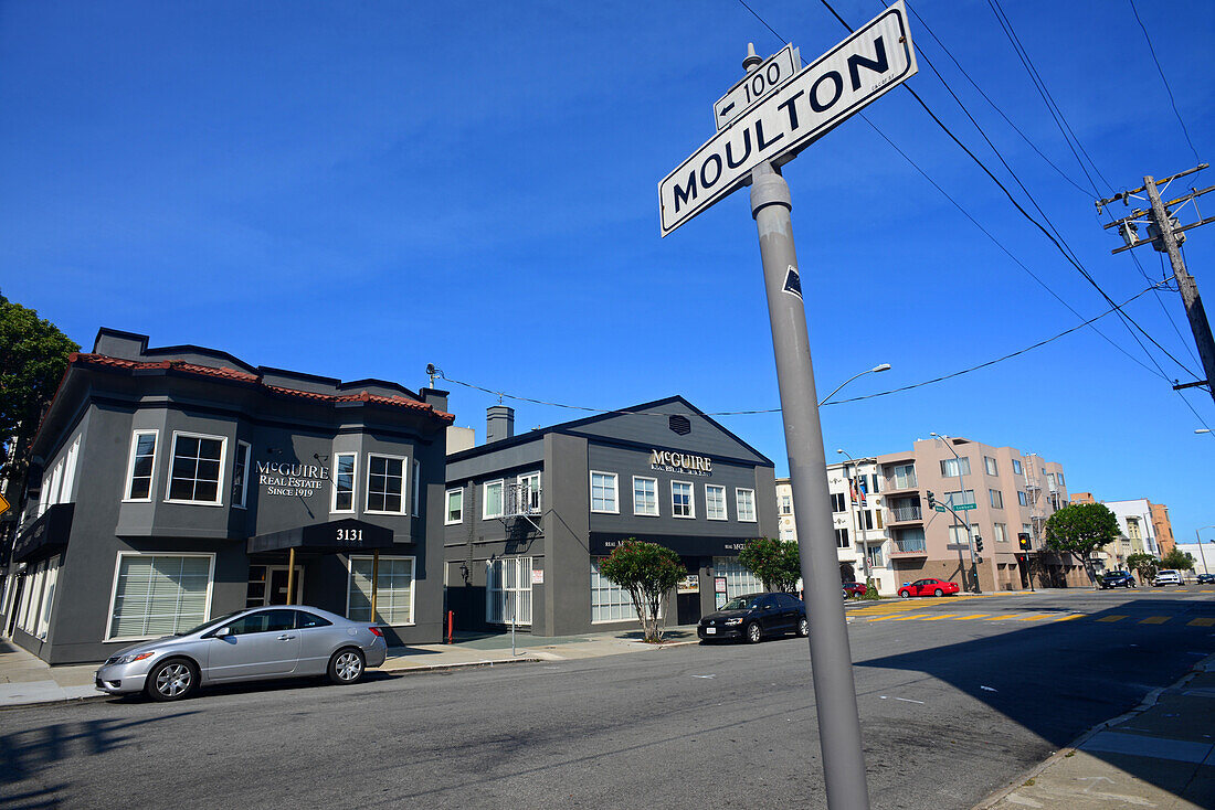 Moulton street in San Francisco, California.