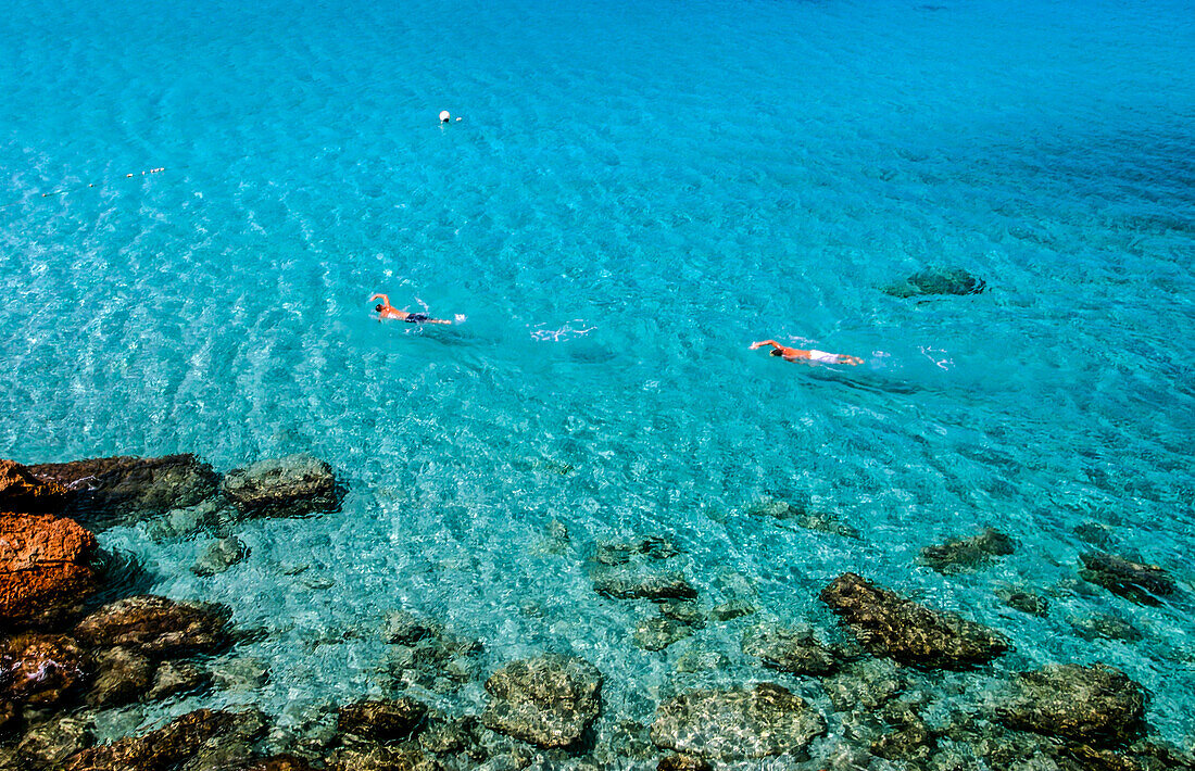 Cala Saona beach in Formentera, Balearic Islands, Spain