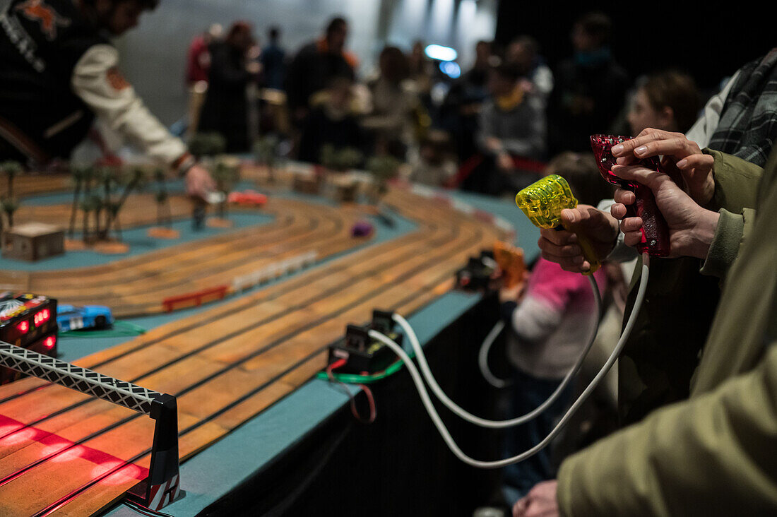 Retro Gamer 2023, an event where visitors can enjoy more than 100 original arcade machines emulating large arcades that transport you to the 80s, Zaragoza, Spain