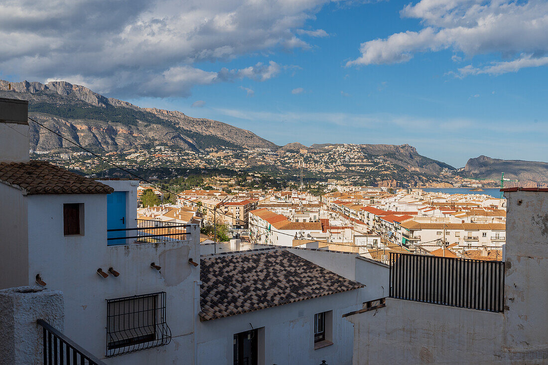 Schöne Aussicht auf Altea, Alicante Spanien