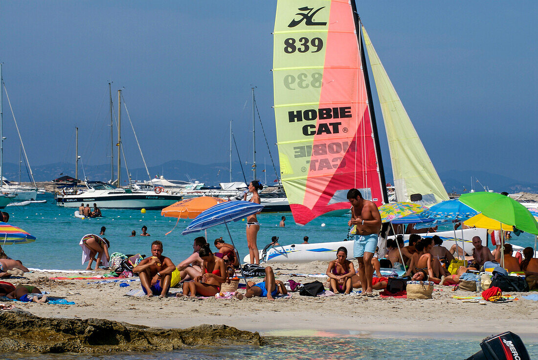 Espalmador, a small island located in the North of Formentera, Balearic Islands, Spain