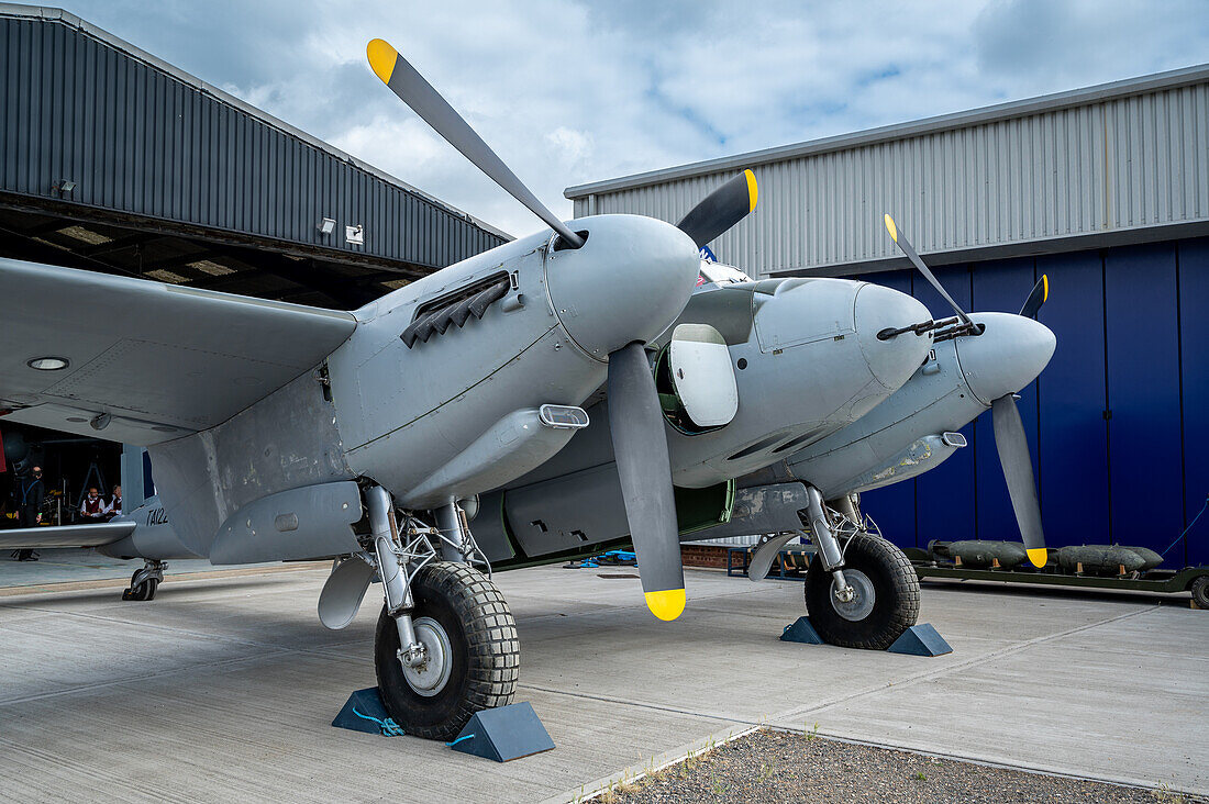 Dehaviland Mosquito, zweimotoriger britischer Jagdbomber aus dem Zweiten Weltkrieg