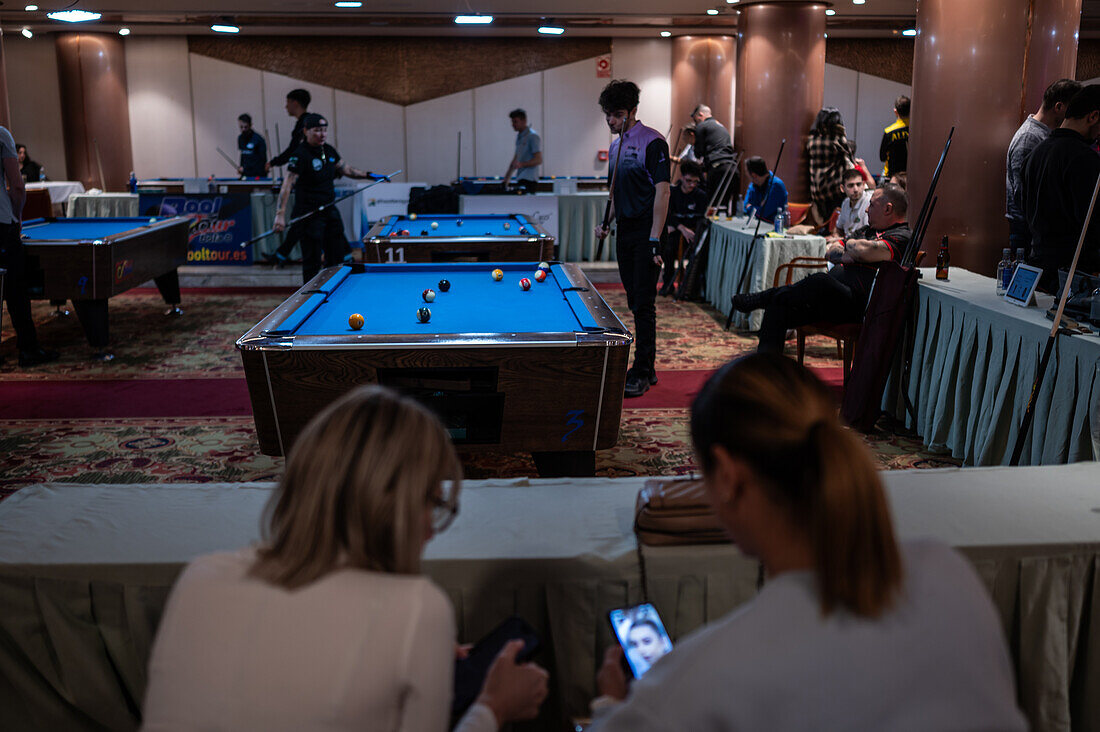 8-ball Pool Tour national competition in Boston Hotel, Zaragoza, Spain