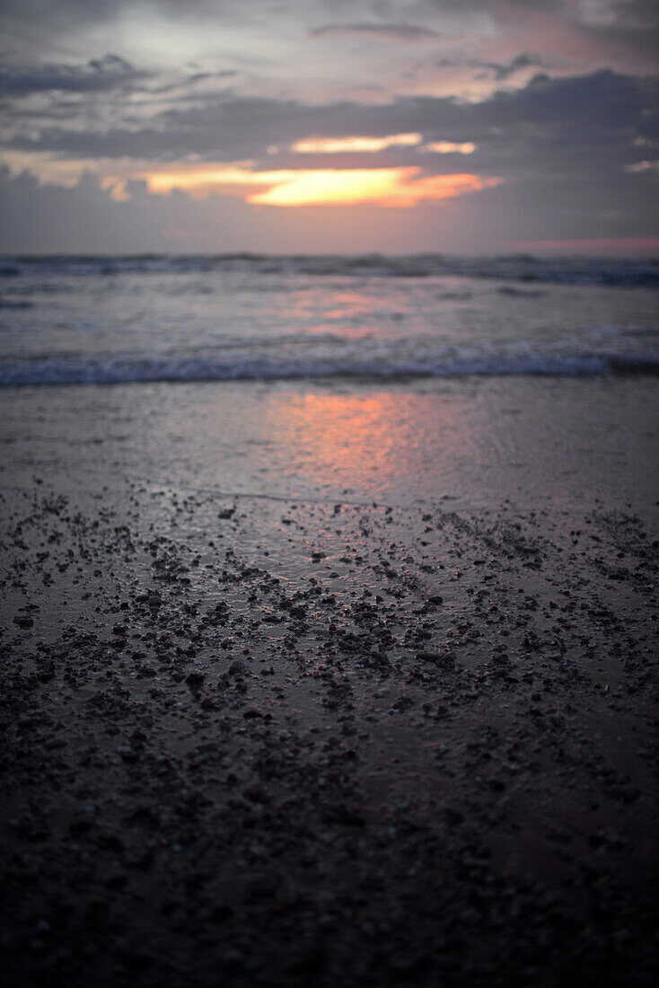 Hikkaduwa beach at sunset, Sri Lanka