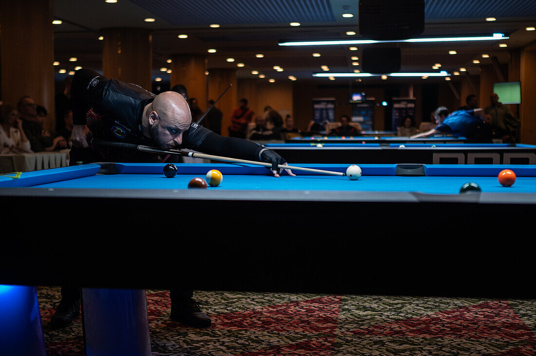 8-ball Pool Tour national competition in Boston Hotel, Zaragoza, Spain