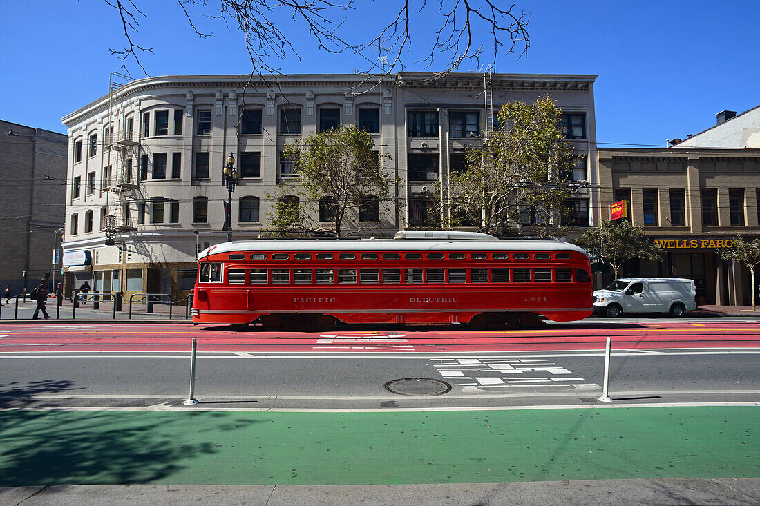 Pacific Electric, also known as the Red Car system, San Francisco.