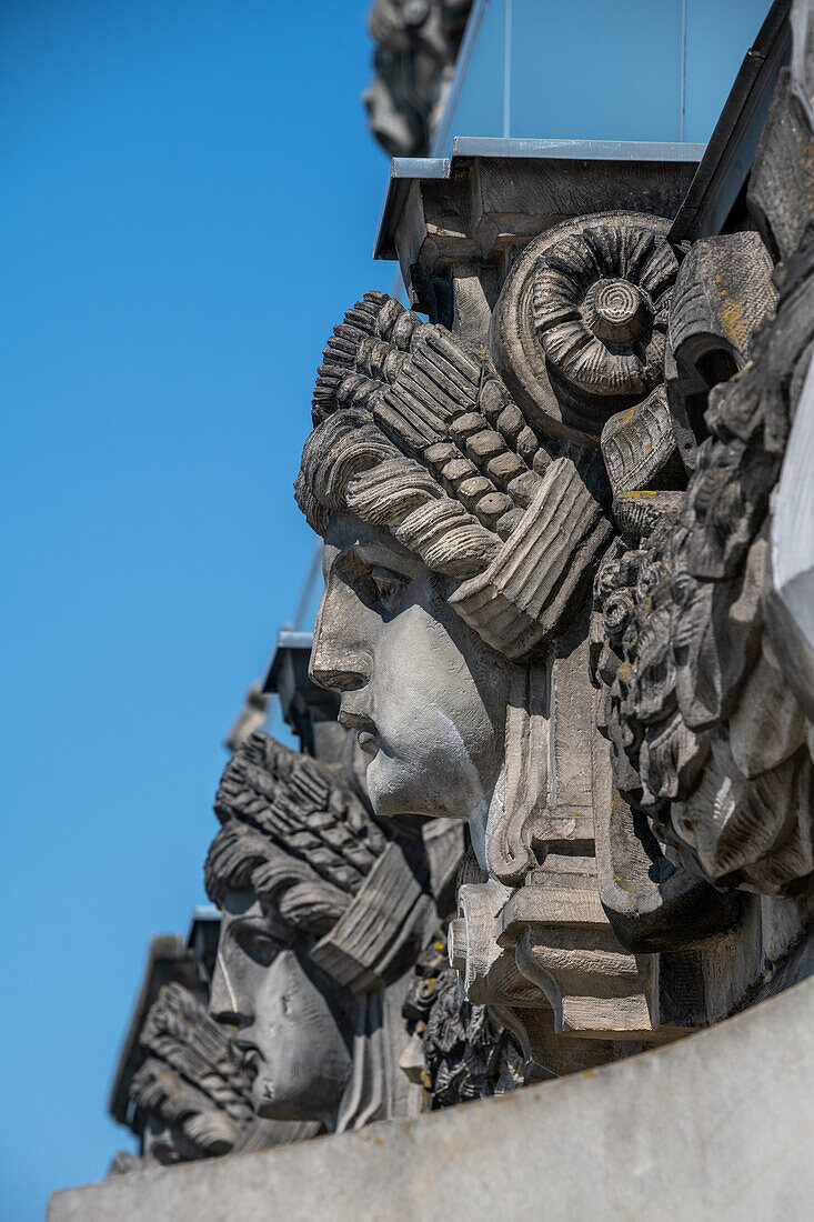 Sculpture on top of the Reichstag Building in Berlin Germany