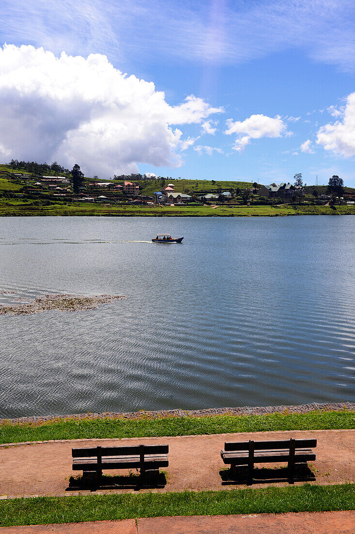 View of Lake Gregory from Gregory Park, Nuwara Eliya, Sri Lanka