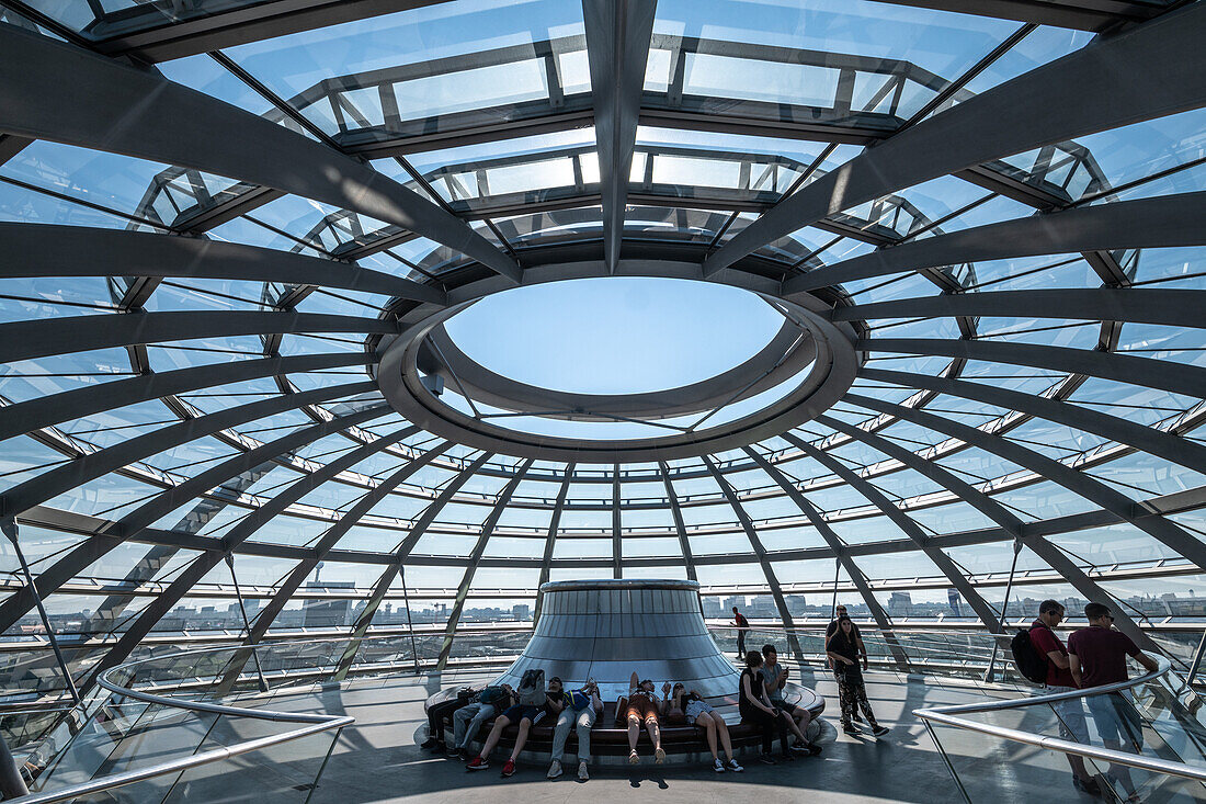 Reichstag Building from the inside in Berlin Germany