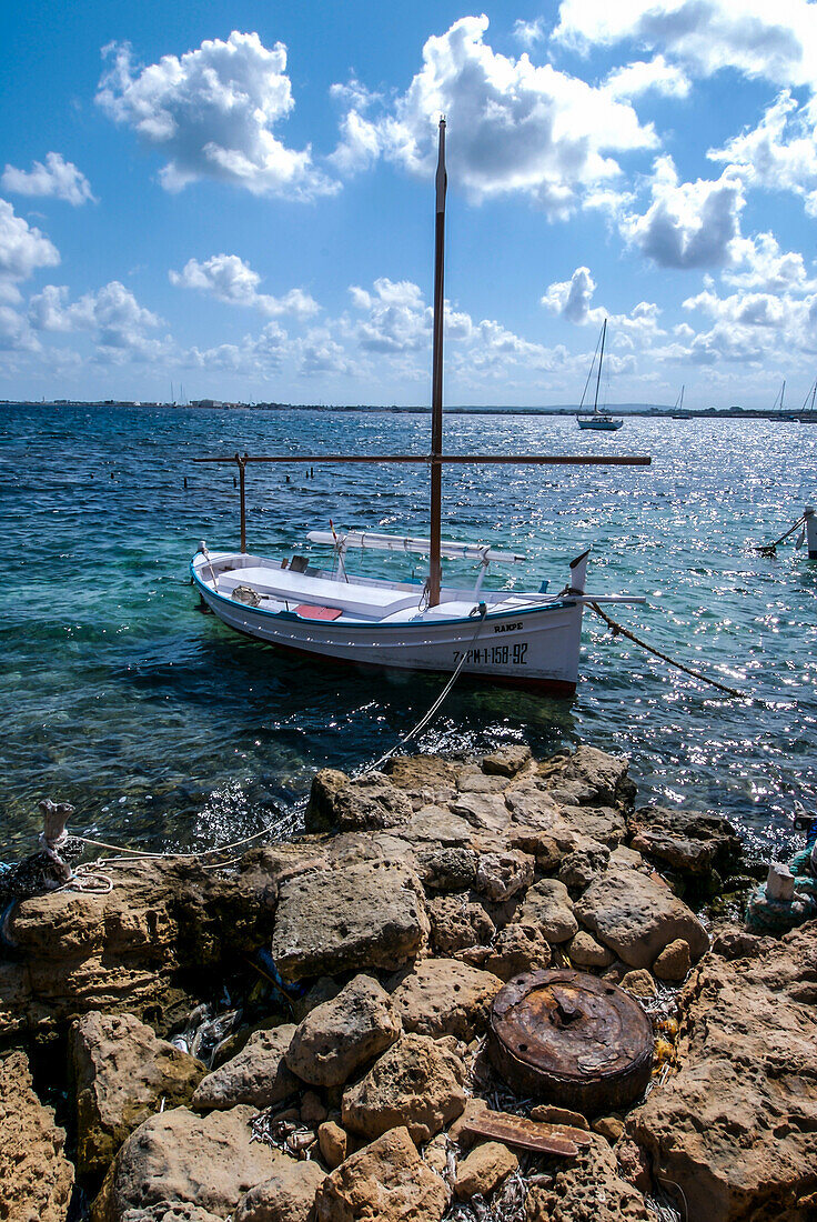 Fishing boats in Formentera, Spain