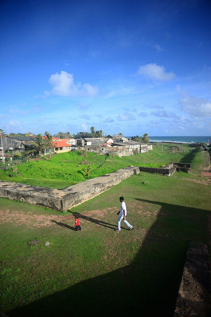 Galle Fort, UNESCO World Heritage Site in the Bay of Galle on southwest coast of Sri Lanka.