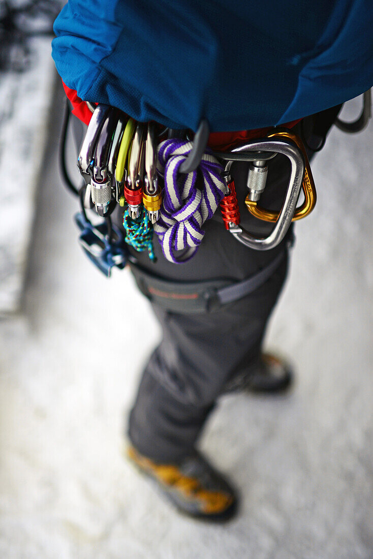 Ice Climbing in Pyh?, Lapland, Finland