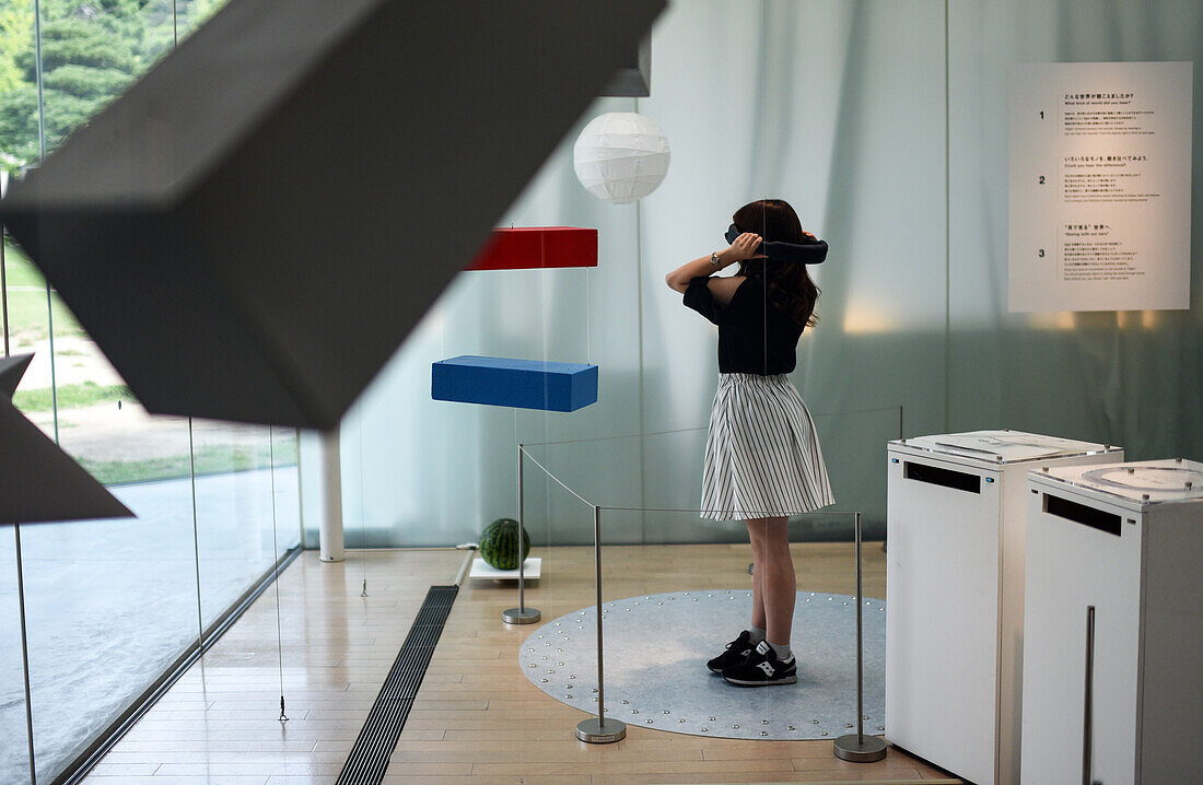 Sight project exhibited in 21st Century Museum of Contemporary Art, Kanazawa, Japan