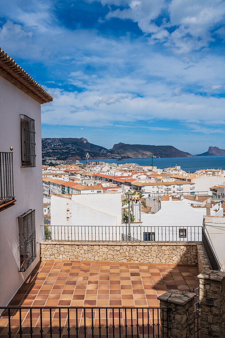 Schöne Aussicht auf Altea, Alicante Spanien