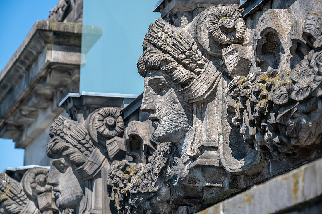 Sculpture on top of the Reichstag Building in Berlin Germany